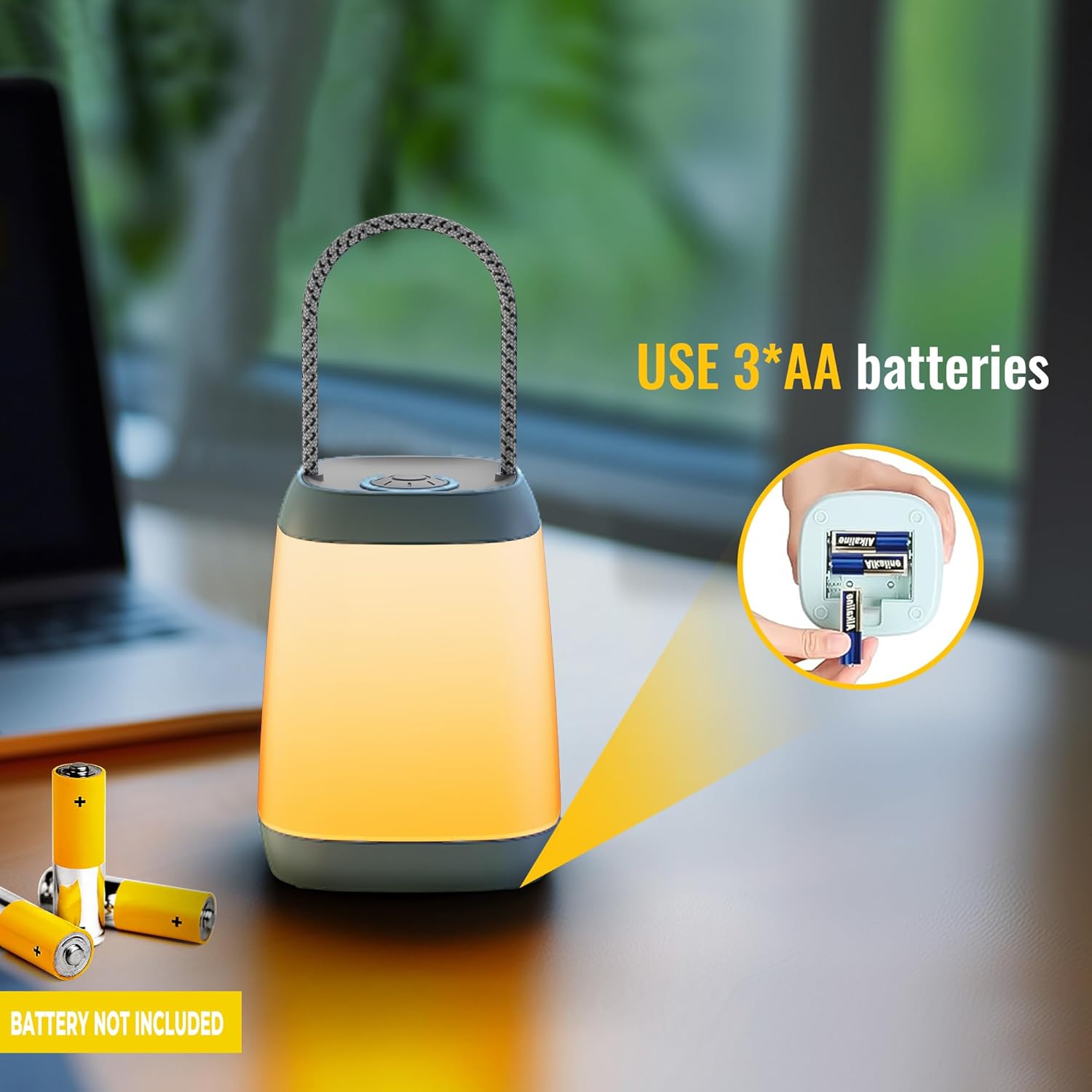 2 Pack LED Camping Lights, Battery Powered LED Camping Lantern with 3 Modes, Portable Night Light for Tent, Hiking, Emergency, Backpacking, Indoor and Outdoor Use - Image 4